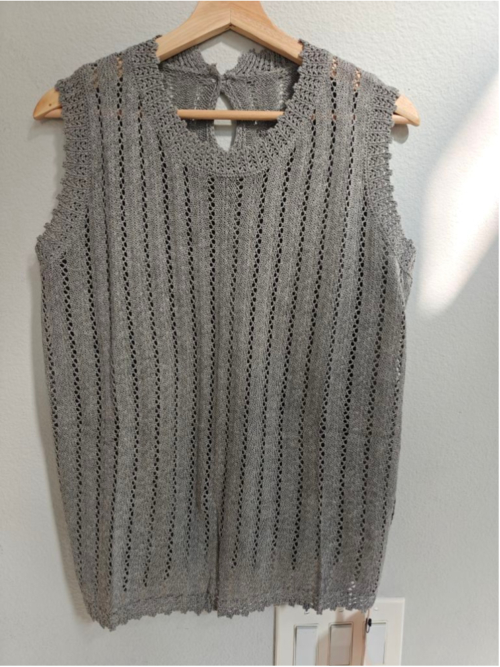 Lightweight Pointelle Knit Top